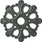 Ekena Millwork Angel Ceiling Medallion (Canopies up to 4 3/8"), 20 7/8"OD x 3 5/8"ID x 1"P, Athenian Green Crackle CM20ANAGC - alternate 1